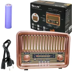 Radio Vintage FM akumulatorowe z Bluetooth USB Miedz kol.2 Radio Vintage FM akumulatorowe z Bluetooth USB Miedz kol.2
